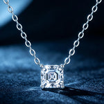 Axis Necklace: Moissanite Pendant Necklace