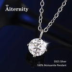 Classic Necklace: Moissanite Pendant Necklace