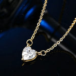 Heart Necklace: Moissanite Pendant Necklace