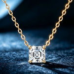 Axis Necklace: Moissanite Pendant Necklace